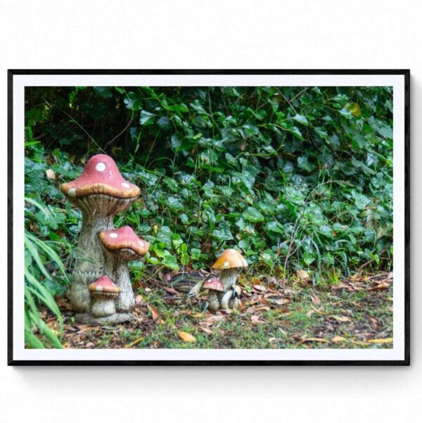 Mountain Lodge - Mushrooms - Matte Framed Print