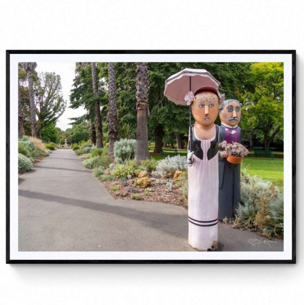 Geelong Botanical Gardens Welcome - Matte Framed Print