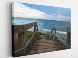 Step onto the beach - Ocean Grove-Canvas Wrap