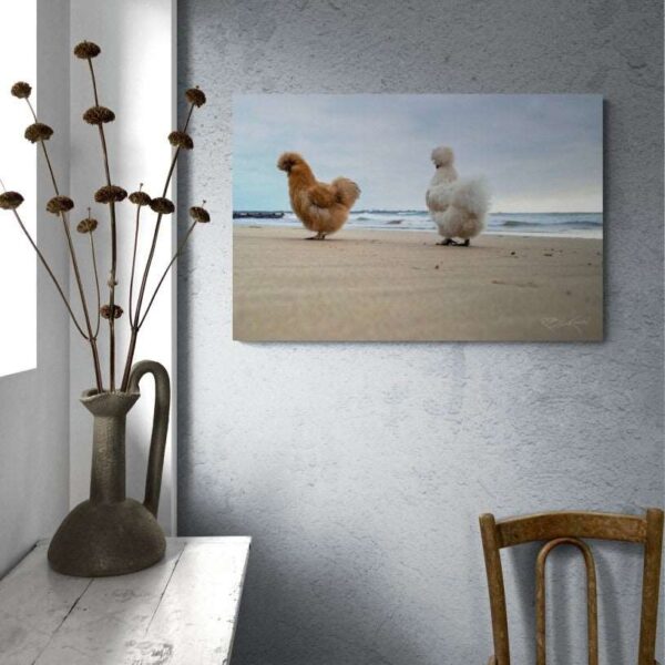 Chicks on the beach (2)-Canvas Wrap