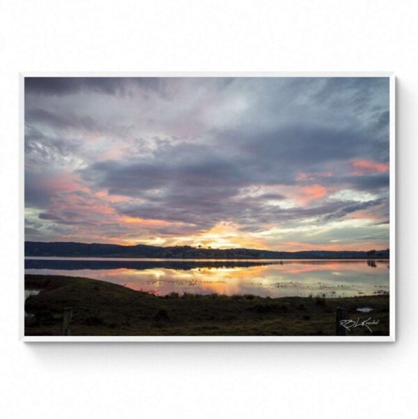 Calming Colorful Sunrise-Framed Print