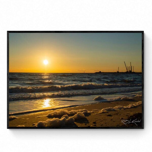 Sunrise Over Portarlington-Framed Print