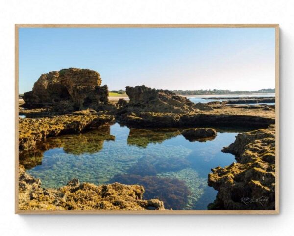 Torquay Rock Pool- Framed Print