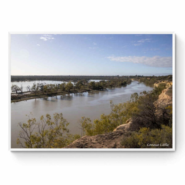 Mirror Of My Mind Photography Murray River Cliff Top View-Framed Print