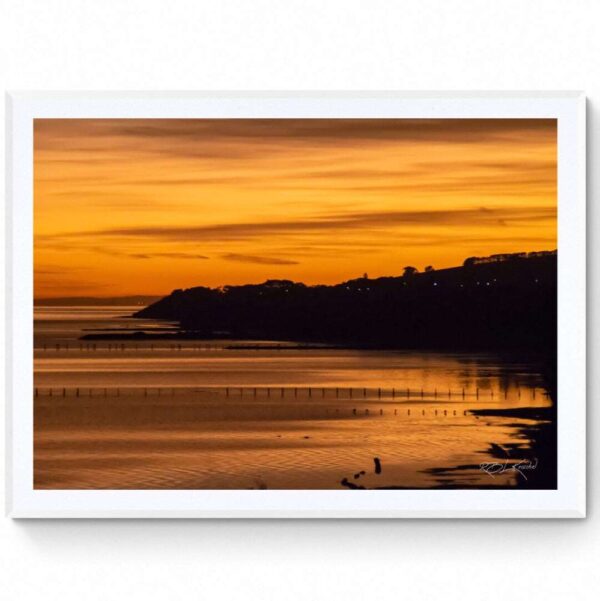 Clifton Springs Sunrise-Matte Framed Print-
