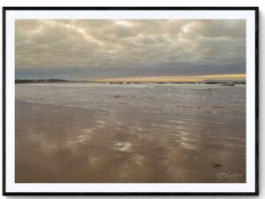 Ocean Grove Beach Sunrise-Matte Framed Print
