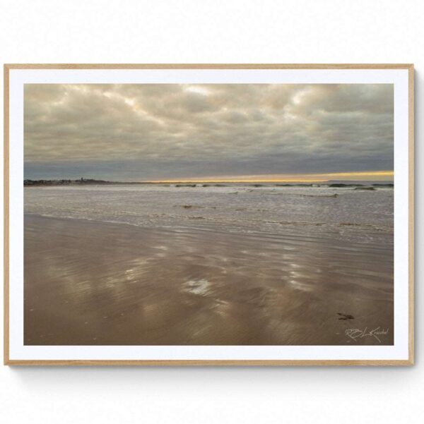 Ocean Grove Beach Sunrise-Matte Framed Print