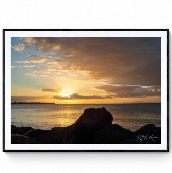 Sunrise over Queenscliff-Matte Framed Print