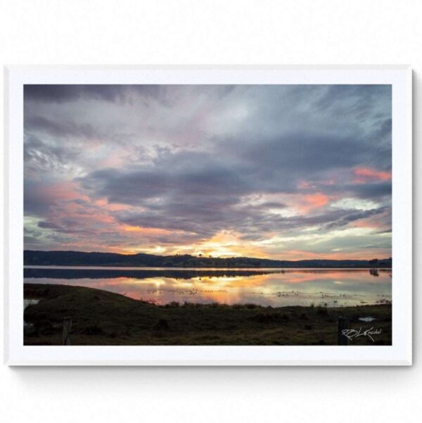 Calming Colorful Sunrise-Matte Framed Print-