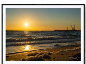 Sunrise Over Portarlington-Matte Framed Print