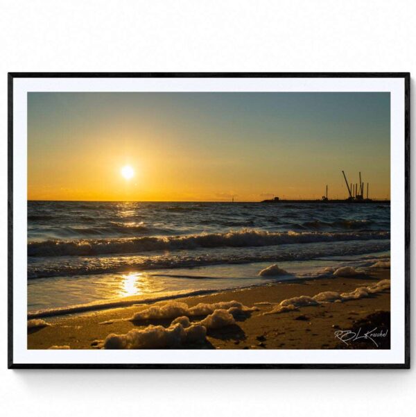 Sunrise Over Portarlington-Matte Framed Print
