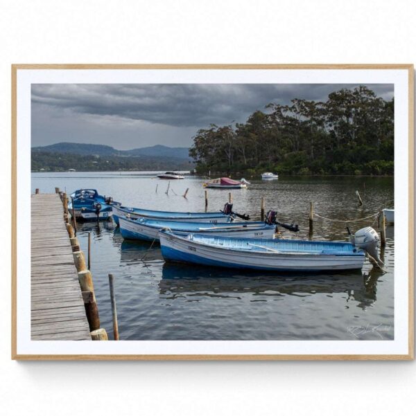 Merimbula Lake Boat House (2)-Matte Framed Print